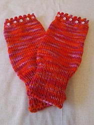 Handstulpen - Bunt mit Pailletten - Mädchen / Damen