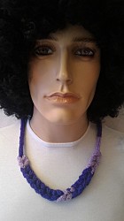 Kette - Lila mit Zopf