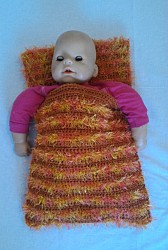 Tragekissen - Braun / Bunt mit Fransen